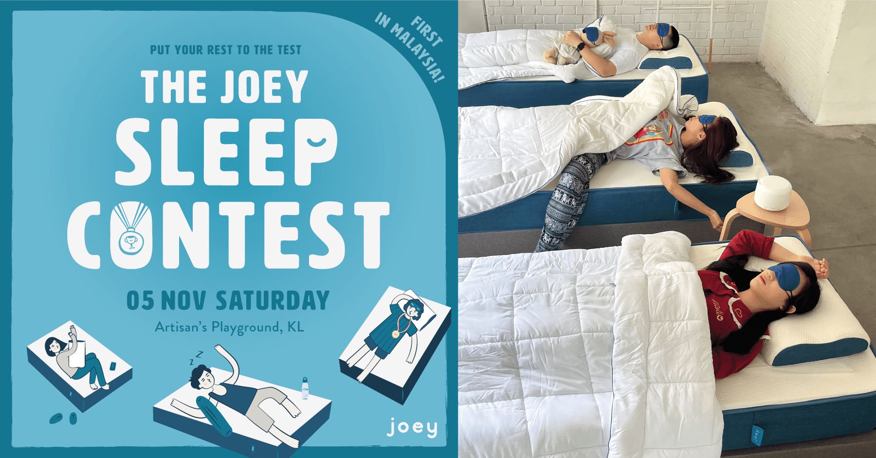 Tidur Pun Boleh Dapat Hadiah? Sleeping Contest Joey Mattress Shoptrack